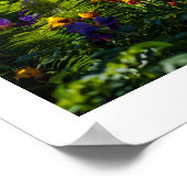 Sonniger Garten Blume Iris Nature Poster (Ecke)