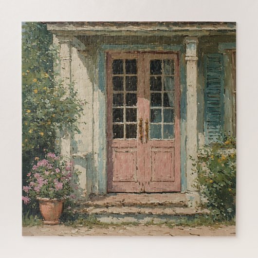 Sonniger Garteneingang Puzzle (Vertikal)