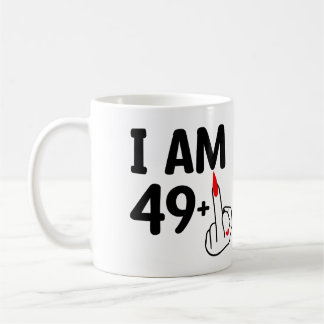 Sonniger Geburtstag 50 Jahre alt ich bin 49 plus Kaffeetasse