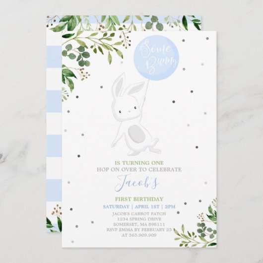 Sonniger Geburtstag Einladung etwas Sonnenschein G (Vorne/Hinten)