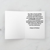 Sonniger Geburtstag für Seniorenkarte Karte (Innenseite)