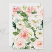 Sonniger Geburtstag pink Schöne Blumenladen, Einladung (Rückseite)