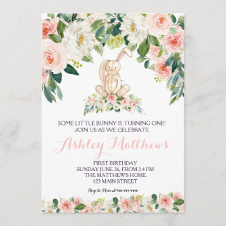 Sonniger Geburtstag pink Schöne Blumenladen, Einladung