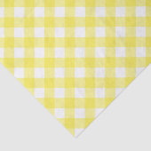 Sonniger gelber Gingham Seidenpapier (Ausschnitt)