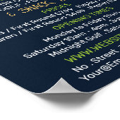 Sonniger Golfplatz, Mini-Golfplatz Werbung Poster (Ecke)