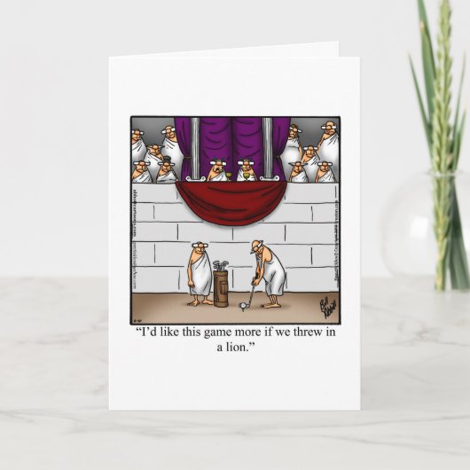 Sonniger Golftag 17. Januar Grußkarte Karte (Vorderseite)