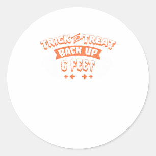 Sonniger Halloween Trick oder Treat Back Up 6 Mete Runder Aufkleber