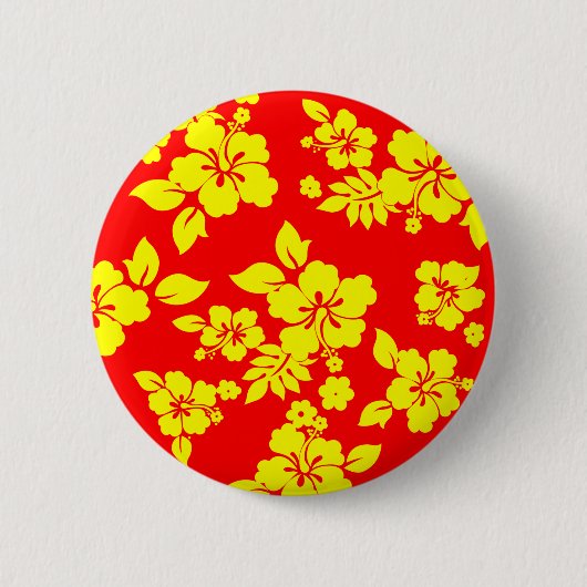Sonniger Hawaiianer Button (Vorderseite)