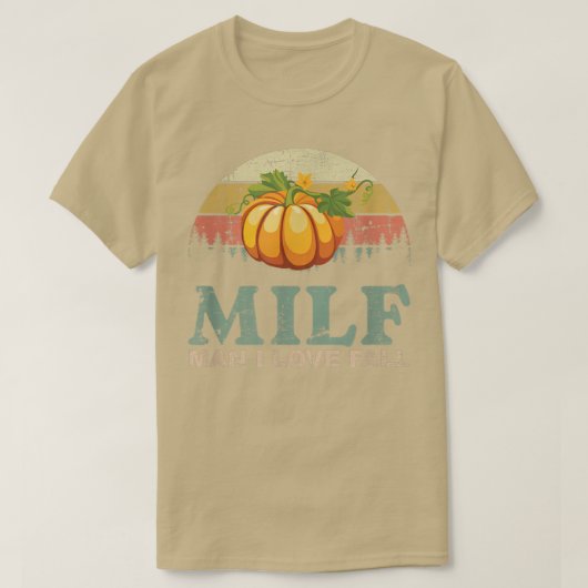 Sonniger Herbst, MILF Mann I Liebe Fall, Saison Li T-Shirt (Design vorne)