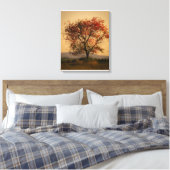 Sonniger Herbstbaum bei Dämmerung Leinwanddruck (Insitu (Schlafzimmer))
