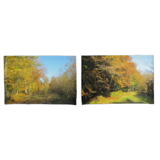 Sonniger Herbstspaziergang - Personalisiert Kissenbezug