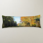 Sonniger Herbstspaziergang - Personalisiert Seitenschläferkissen (Rückseite)