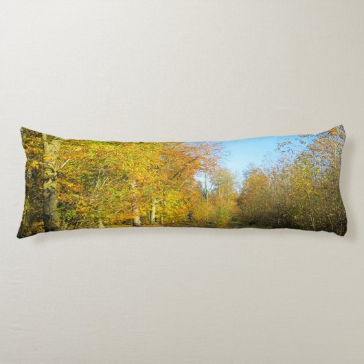 Sonniger Herbstspaziergang - Personalisiert Seitenschläferkissen (Vorderseite)