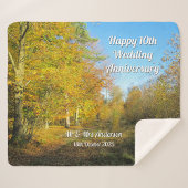 Sonniger Herbstspaziergang - Personalisiert Sherpadecke