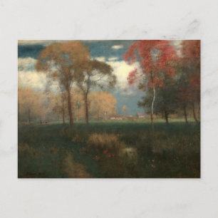 Sonniger Herbsttag bei George Inness Postkarte