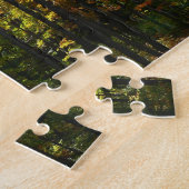 Sonniger Herbstwald - Herbstlandschaft Puzzle (Seite)