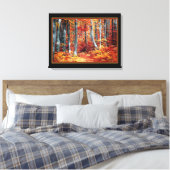 Sonniger Herbstwald Leinwanddruck (Insitu (Schlafzimmer))