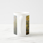 Sonniger Herbstwald - Personalisiert Porzellantasse (Rückseite)