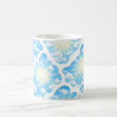 Sonniger Himmel Wolkenmuster Kaffeetasse (Mittel)