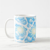 Sonniger Himmel Wolkenmuster Kaffeetasse (Links)