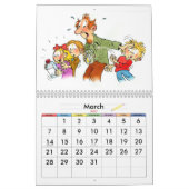 Sonniger Kalender für Kinder - Blaue Kinderkalende (Mär 2027)