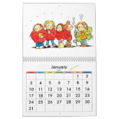 Sonniger Kalender für Kinder - Blaue Kinderkalende (Jan 2027)