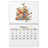 Sonniger Kalender für Kinder - Blaue Kinderkalende (Feb 2026)