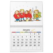 Sonniger Kalender für Kinder - Blaue Kinderkalende (Jan 2026)