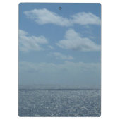 Sonniger karibischer Ozean Klemmbrett (Rückseite)