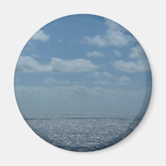 Sonniger karibischer Ozean Magnet (Vorne)