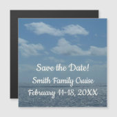 Sonniger karibischer Ozean Magnetkarte (Vorne/Hinten)