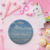 Sonniger karibischer Ozean Pappteller (Party)