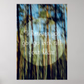 Sonniger Kiefernwald Poster (Vorne)