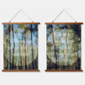 Sonniger Kiefernwald Wandteppich Mit Holzrahmen (Doppelt)