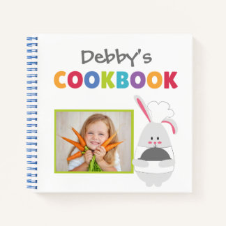 Sonniger Koch Personalisiert Kids Kochbuch (Foto h Notizblock