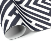 Sonniger Löwenzahn im schwarzen Labyrinth auf Geschenkpapier (Rolleneckpunkt)