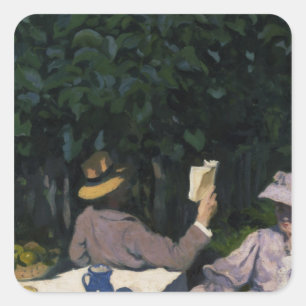 Sonniger Morgen, 1905 Quadratischer Aufkleber
