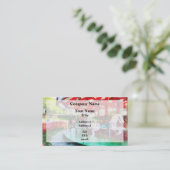 Sonniger Nachmittag am Karussell Visitenkarte (Stehend Vorderseite)