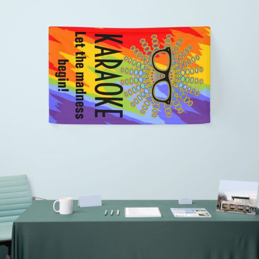 Sonniger Nerd Brille + Ihr Backgr. Ideen Banner (Messeveranstaltung)