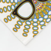 Sonniger Nerd Brille + Ihr Backgr. Ideen Fleecedecke (Ecke)