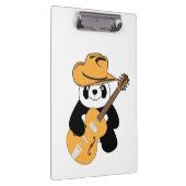 Sonniger Panda mit Gitarre Klemmbrett (Rechts)
