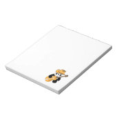 Sonniger Panda mit Gitarre Notizblock (Rotiert)