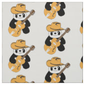 Sonniger Panda mit Gitarre Stoff (Muster)