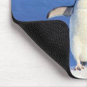 Sonniger Pinguin auf Eis-Foto Mousepad (Ecke)