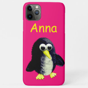 Sonniger Pinguin, personalisierter Gepäckanhänger Case-Mate iPhone Hülle
