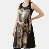 Sonniger Ritter in glänzender Rüstung Schürze (InSitu)