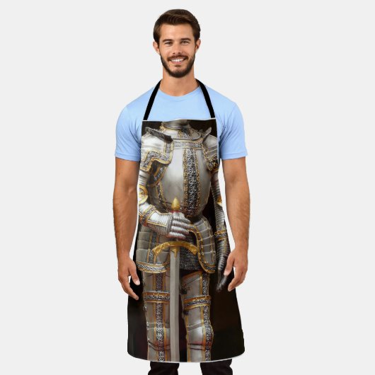 Sonniger Ritter in glänzender Rüstung Schürze (Getragen)