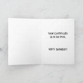 Sonniger sarkastischer 50. Geburtstag Karte (Innenseite)