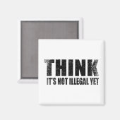 Sonniger sarkastischer Slogan Erwachsener Humor Sa Magnet (Vorderseite/Rückseite)