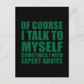 Sonniger sarkastischer Slogan Spaß Sarkasmus Postkarte (Vorderseite)